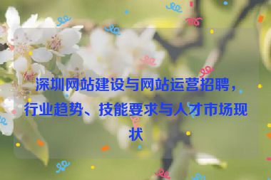 深圳網(wǎng)站建設(shè)與網(wǎng)站運(yùn)營招聘，行業(yè)趨勢(shì)、技能要求與人才市場(chǎng)現(xiàn)狀
