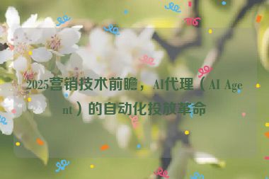 2025營(yíng)銷(xiāo)技術(shù)前瞻，AI代理（AI Agent）的自動(dòng)化投放革命