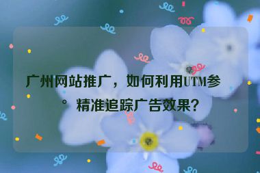 廣州網(wǎng)站推廣，如何利用UTM參數(shù)精準(zhǔn)追蹤廣告效果？