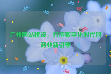 廣州網(wǎng)站建設(shè)，打造數(shù)字化時代的商業(yè)新引擎