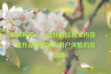 如何利用Canva設(shè)計網(wǎng)站視覺內(nèi)容？提升品牌形象與用戶體驗的完整指南