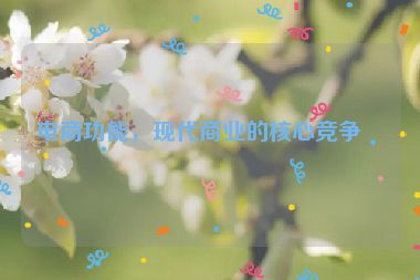 電商功能，現(xiàn)代商業(yè)的核心競(jìng)爭(zhēng)力