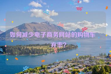 如何減少電子商務(wù)網(wǎng)站的購物車放棄率？