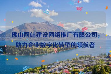 佛山網(wǎng)站建設(shè)網(wǎng)絡(luò)推廣有限公司，助力企業(yè)數(shù)字化轉(zhuǎn)型的領(lǐng)航者