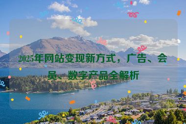 2025年網(wǎng)站變現(xiàn)新方式，廣告、會員、數(shù)字產(chǎn)品全解析