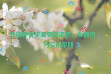 外鏈建設(shè)資源獲取渠道，全面指南與實(shí)用策略