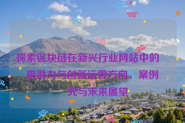 探索區(qū)塊鏈在新興行業(yè)網(wǎng)站中的應用潛力與創(chuàng)新運營方向，案例研究與未來展望
