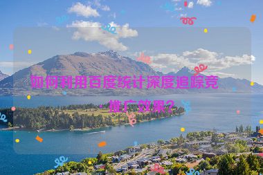 如何利用百度統(tǒng)計(jì)深度追蹤競(jìng)價(jià)推廣效果？