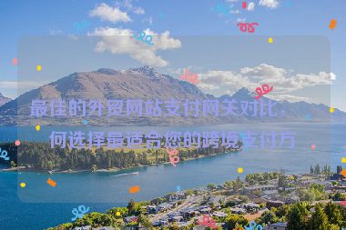 最佳的外貿(mào)網(wǎng)站支付網(wǎng)關(guān)對(duì)比，如何選擇最適合您的跨境支付方案