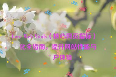 Core Web Vitals（核心網(wǎng)頁指標(biāo)）優(yōu)化全指南，提升網(wǎng)站性能與用戶體驗