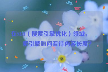 在SEO（搜索引擎優(yōu)化）領(lǐng)域，搜索引擎如何看待內(nèi)容長度？