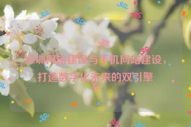 深圳網(wǎng)站建設(shè)與手機(jī)網(wǎng)站建設(shè)，打造數(shù)字化未來(lái)的雙引擎