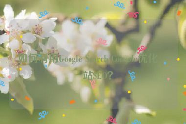 如何利用Google Search Console優(yōu)化網(wǎng)站SEO？