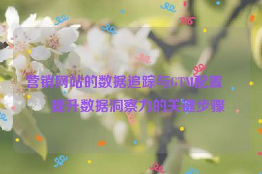 營銷網(wǎng)站的數(shù)據(jù)追蹤與GTM配置，提升數(shù)據(jù)洞察力的關(guān)鍵步驟