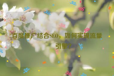 百度推廣結(jié)合SEO，如何實(shí)現(xiàn)流量雙引擎？