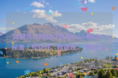 如何優(yōu)化網(wǎng)站以適應(yīng)Google的EEAT標(biāo)準(zhǔn)（專業(yè)性、權(quán)威性、可信度）